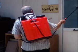 تعقيم وتطهير جميع الأماكن بمقر حي عين شمس