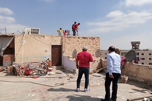 حملات مكبره لإزاله المباني المخالفة بالحي