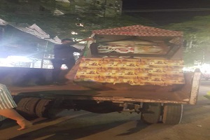 حملة لرفع الإشغالات ومخالفات المحلات بالحي