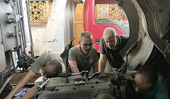 حملة صيانة واصلاح بمجمع جراچات المنطقة الشمالية