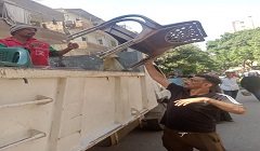 رفع اشغالات كافية بشارع الترعة بنطاق الحي