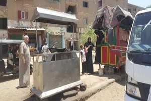 حملات لرفع الإشغالات بحي طره