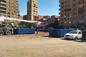 حملات لمتابعة أعمال النظافه ورفع القمامه بالحي