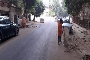نظافة شارع الدكتور محمود فوزي