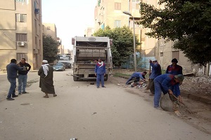 حملات نظافة للعديد من شوارع الحي
