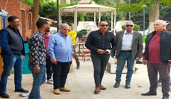 الشرشابي يتفقد أعمال رفع كفاءة حديقة لؤلؤة روكسي