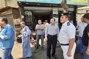 حملة لرفع الإشغالات بقيادة رئيس الحي