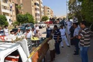 حملة مكبرة لرفع الإشغالات بطريق الأتوستراد في حي 15 مايو