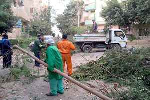 حملات مكثفه لرفع كفاءة النظافه بنطاق الحي