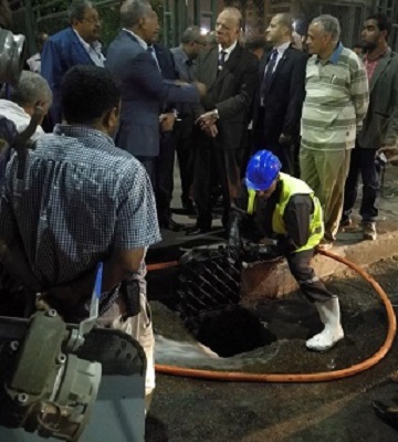 محافظ القاهرة: تجربة عملية لبيان استعدادات أحياء القاهرة لموسم الأمطار