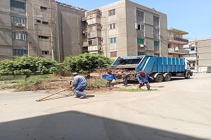 استمراريه حملات النظافه بشوارع الحي