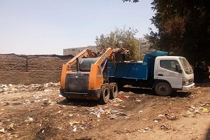 استمرار حملات النظافه ورفع المخلفات بالحي 