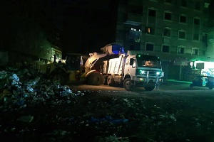 	استمرار أعمال النظافة بشوارع حي المرج