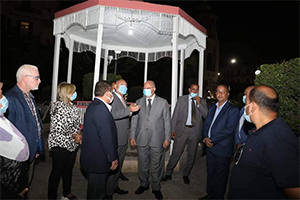 محافظ القاهرة يفتتح أعمال تطوير حديقة غرناطة بميدان روكسي