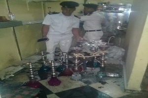 حمله لضبط شيش داخل بعض كافيهات بشارع زكي ،خسرو بالحي