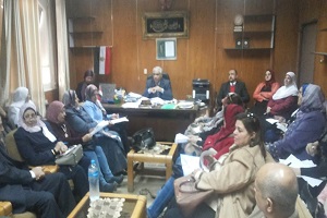 وكيل الوزاره يجتمع بقيادات المديريه