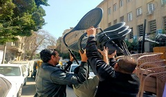 تكثيف حملات رفع الاشغالات ببعض شوارع الحي