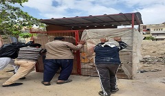 إزالة في المهد لكشك مخالف بدون تراخيص