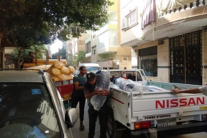 حمله لرفع الاشغالات على طريق بلبيس والحرفيين