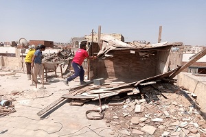 انطلاق الموجه 16 لإزالة مخالفات البناء بحي المقطم 