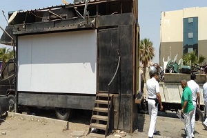 حملة انضباطية مكبرة للرفع الاشغالات بالحي