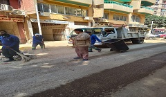 حملة مكبرة لرفع وتجريد الأتربة وتحسين المظهر العام للمنطقة الجنوبية 