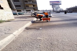 نظافة وتجريد شارع لطفي السيد
