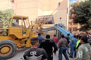 إزالة (٢٧) حاله بين أكشاك وغرف مبنيه من الطوب وأسوار حديدية