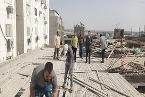 إزالة بناء مخالف بدون ترخيص بعقار بحي النزهة