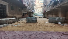 الاستمرار بتنفيذ خطة تالف الرصف بنطاق الحي