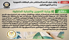 حقيقة وقف صرف الدعم الاستثنائي على البطاقات التموينية بدءاً من الشهر المقبل