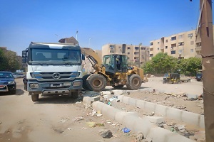 اعمال نظافة وتجميل وتطوير وازالة اشغالات بالحي