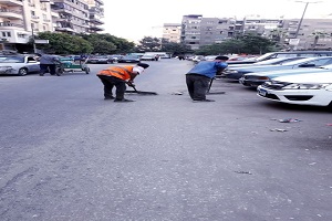 نظافة وتجريد ميدان الظاهر