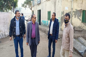 متابعة الاعمال اليومية بالحي 