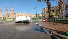 حملة للنظافة بمحيط ميدان صلاح الدين بالخليفة 