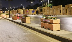 استكمال اعمال التجميل بمحور العروبة