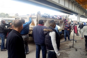 حملة مكبرة لرفع الإشغالات بشارع 26 يوليو