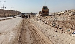 اعمال رفع التراكمات وتجريد الاتربة من حي المقطم 