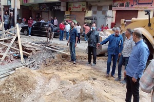 حملة مكبرة لإزالة اعمال مخالفة بحي الزيتون