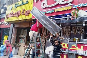 حي السيدة زينب يشن حملة لرفع الإشغالات