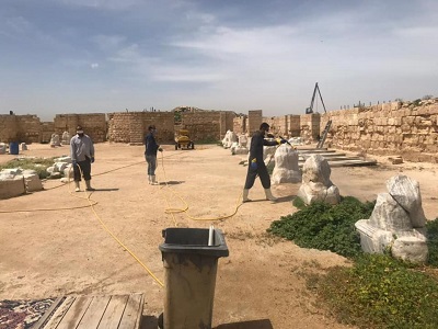السياحة تستمر في أعمال التعقيم للمناطق الأثرية
