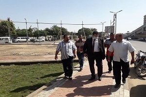 متابعة أعمال التطوير بالحي  