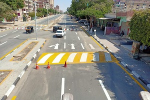 انتهاء أعمال الرصف والتطوير بشارع عاطف البرقوقي بحي حلوان