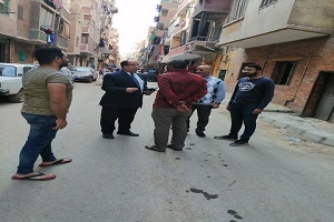 متابعة اعمال الرصف 