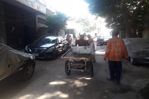 رفع عربات خشبية مخالفة