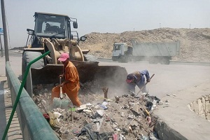 حملات للقضاء على المخلفات والقمامة بنطاق الحي