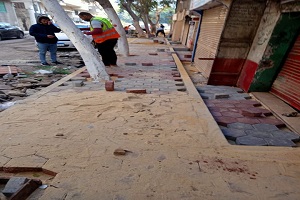 الاهتمام بأعمال الرصف وصيانة ورفع كفاءة الطرق بنطاق الحي