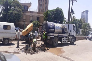 إصلاح كسر ماسورة مياه