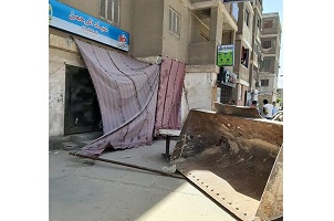 حملة مكبرة بمجاورات مدينة 15 مايو لرفع الإشغالات