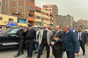 محافظ القاهرة يتفقد حريق مستشفى نور المحمدي بالمطرية